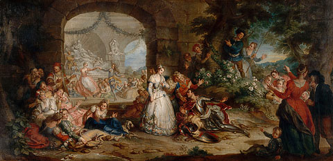 Charles Coypel, Roland apprend par les bergers la perfidie d'Angélique,1733, Musée des Beaux-Arts de Nantes. Charles Coypel, Roland apprend par les bergers la perfidie d'Angélique,1733, Musée des Beaux-Arts de Nantes.