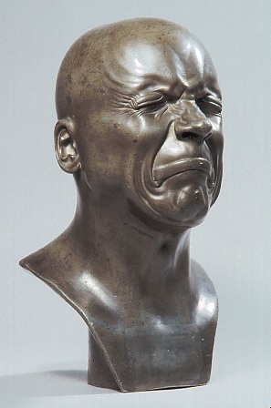F. X. Messerschmidt, Tête de caractère, Paris, musée du Louvre, cl. Musée du Louvre. F. X. Messerschmidt, Tête de caractère, Paris, musée du Louvre, cl. Musée du Louvre.